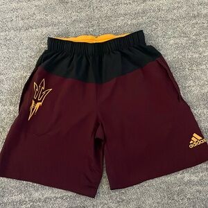 Men’s adidas ASU pitchfork shorts size M